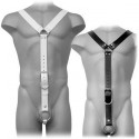 LEATHER BODY HARNESS MEN NEGRO