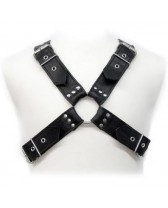 LEATHER BODY BUCKLES HARNESS