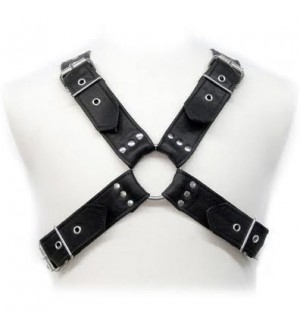 LEATHER BODY BUCKLES HARNESS