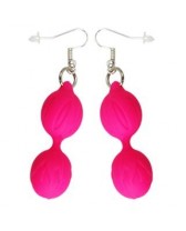 ADRIEN ACCESORIO PENDIENTES GEISHA LASTIC BALLS ROSA