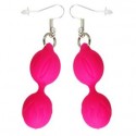 ADRIEN ACCESORIO PENDIENTES GEISHA LASTIC BALLS ROSA