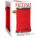 FETISH FANTASY SERIES BONDAGE CUERDA SEDA ROJO 60.96 METROS