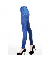 QUEEN LINGERIE LEGGING BLUE JEANS HIGHT