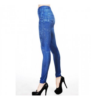 QUEEN LINGERIE LEGGING BLUE JEANS HIGHT