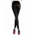 QUEEN LINGERIE LEGGING  FRONT BLACK METALLIC