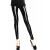 QUEEN LINGERIE LEGGING  FRONT BLACK METALLIC