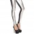 QUEEN LINGERIE LEGGING BLACK AND FRONT SILVER