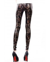 QUEEN LINGERIE LEGGING SNAKE BROWN