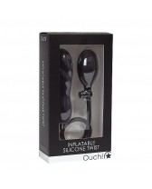 OUCH PLUG INFLABLE SILICONA TWIST NEGRO