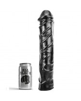 DILDO GIGANTE FISTING  ALL BLACK SUAVE 32 CM