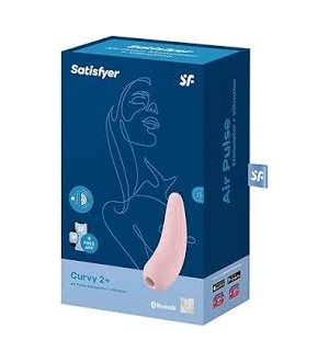 SATISFYER ESTIMULADOR CURVY 2+ ROSA