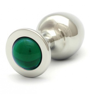 ROSEBUDS  CRISTAL PLUG ACERO 43 X 25MM VERDE