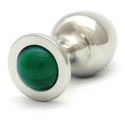 ROSEBUDS  CRISTAL PLUG ACERO 43 X 25MM VERDE