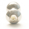 ROSEBUDS CRISTAL SWAROVSKI PLUG ANAL ACERO 43 X 25MM GOLDEN SHADOW