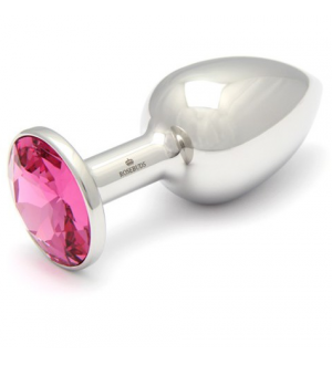 ROSEBUDS SWAROVSKI ANAL ACERO 61 X 30MM CRISTAL ROSA