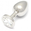 ROSEBUDS SWAROVSKI ANAL ACERO 61 X 35MM  CRISTAL TRANSPARENTE