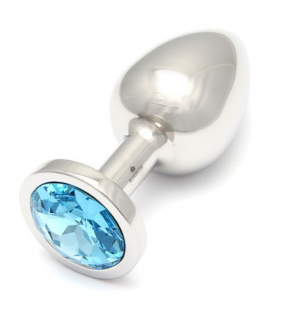 ROSEBUDS SWAROVSKI ANAL ACERO 61 X 35MM  CRISTAL  AQUAMARINE