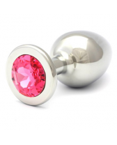 ROSEBUDS SWAROVSKI ANAL ACERO 84 X 40 MM CRISTAL ROSA