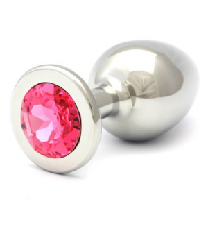 ROSEBUDS SWAROVSKI ANAL ACERO 84 X 40 MM CRISTAL ROSA