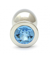 ROSEBUDS SWAROVSKI ANAL ACERO 84 X 40 MM CRISTAL AQUAMARINE