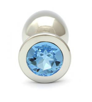 ROSEBUDS SWAROVSKI ANAL ACERO 84 X 40 MM CRISTAL AQUAMARINE