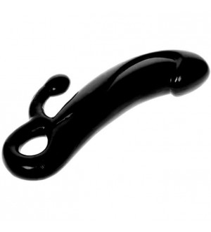 DILDO ESTIMULADOR DE PROSTATA DE SILICONA NEGRO