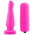 NEON PLUG ANAL VIBRADOR ROSA 13.42CM