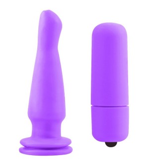 NEON PLUG ANAL VIBRADOR LILA 13.42CM