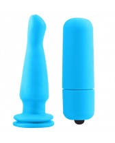 NEON PLUG ANAL VIBRADOR AZUL 13.42CM