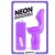 NEON SEXY SNUGGLER VIBRADOR  LILA