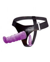 HARNESS FAMELE ANAL Y VAGINAL LILA PUNTO G 17CM