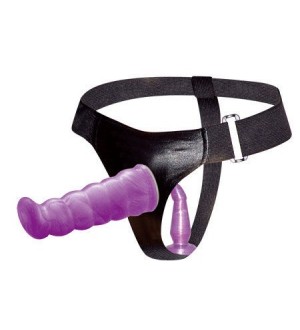 HARNESS FAMELE ANAL Y VAGINAL LILA PUNTO G 17CM