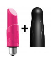 JOYSTICK MICRO LADYLILE ESTIMULADOR CON FUNDAS ROSA/NEGRO