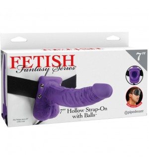 FETISH FANTASY SERIES 7" ARNES CON TESTICULOS HUECO MAN 17.8 CM LILA