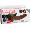 FETISH FANTASY SERIES 9" ARNES VIBRADOR CON TESTICULOS HUECO MAN 22.9 CM MARRON