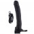 FETISH FANTASY SERIES 11" HOLLOW STRAP-ON VIBRATING WITH BALLS 27.9CM NEGRO