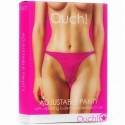 OUCH TANGA AJUSTABLE ROSA CON BALA VIBRADORA