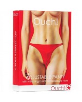 OUCH TANGA AJUSTABLE ROJO CON BALA VIBRADORA