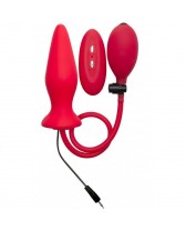 OUCH PLUG PLUG ANAL INFLABLE VIBRADOR SILICONA ROJO 12.2 CM