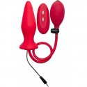 OUCH PLUG PLUG ANAL INFLABLE VIBRADOR SILICONA ROJO 12.2 CM