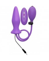 OUCH PLUG PLUG ANAL INFLABLE VIBRADOR SILICONA LILA 12.2 CM