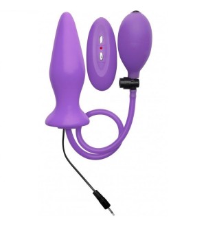 OUCH PLUG PLUG ANAL INFLABLE VIBRADOR SILICONA LILA 12.2 CM