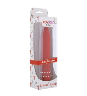 TOYJOY SUPERVE VIBRADOR ROJO CON DIAMANTES