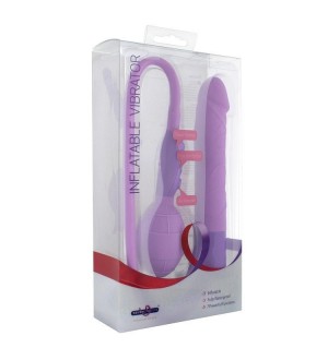 SEVENCREATIONS VIBRADOR LILA INFLABLE 100% SILICONA