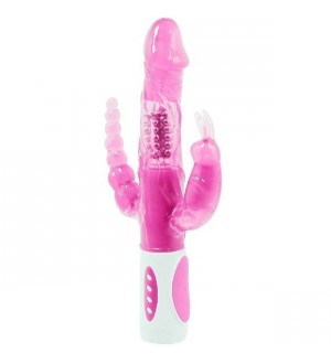 BAILE PRETTY BUNNY TRIPLE VIBRADOR ROTADOR