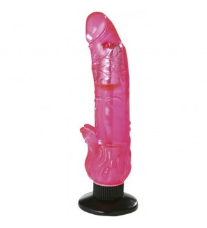 SEVENCREATIONS JELLY VIBRADOR ROSA CON BASE 15.24 CM