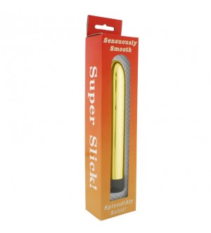 SEVENCREATIONS SLICK VIBRATOR GOLD VIBRATOR MULTI-SPEED