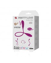 DELUXE PRETTY LOVE SNAKY VIBE VIBRADOR 7V + 3 TICKLING