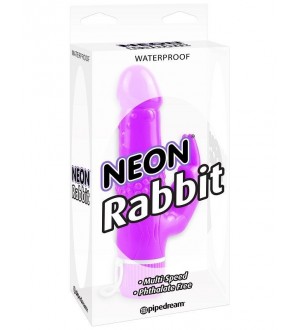 NEON RABBIT VIBE VIBRADOR LILA