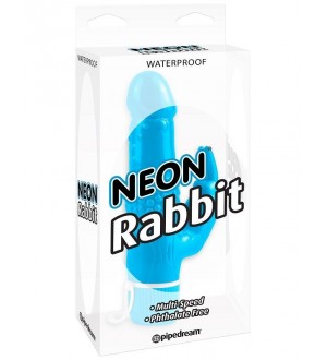 NEON RABBIT VIBE VIBRADOR AZUL